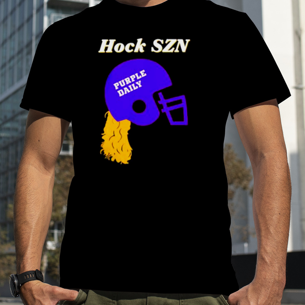 Nice hock SZN purple daily shirt