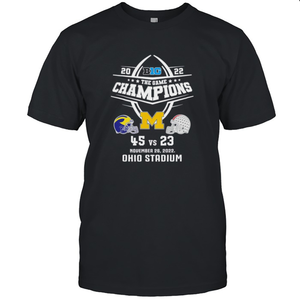 University Of Michigan Football 2022 Big Ten The Game Champions Shirt