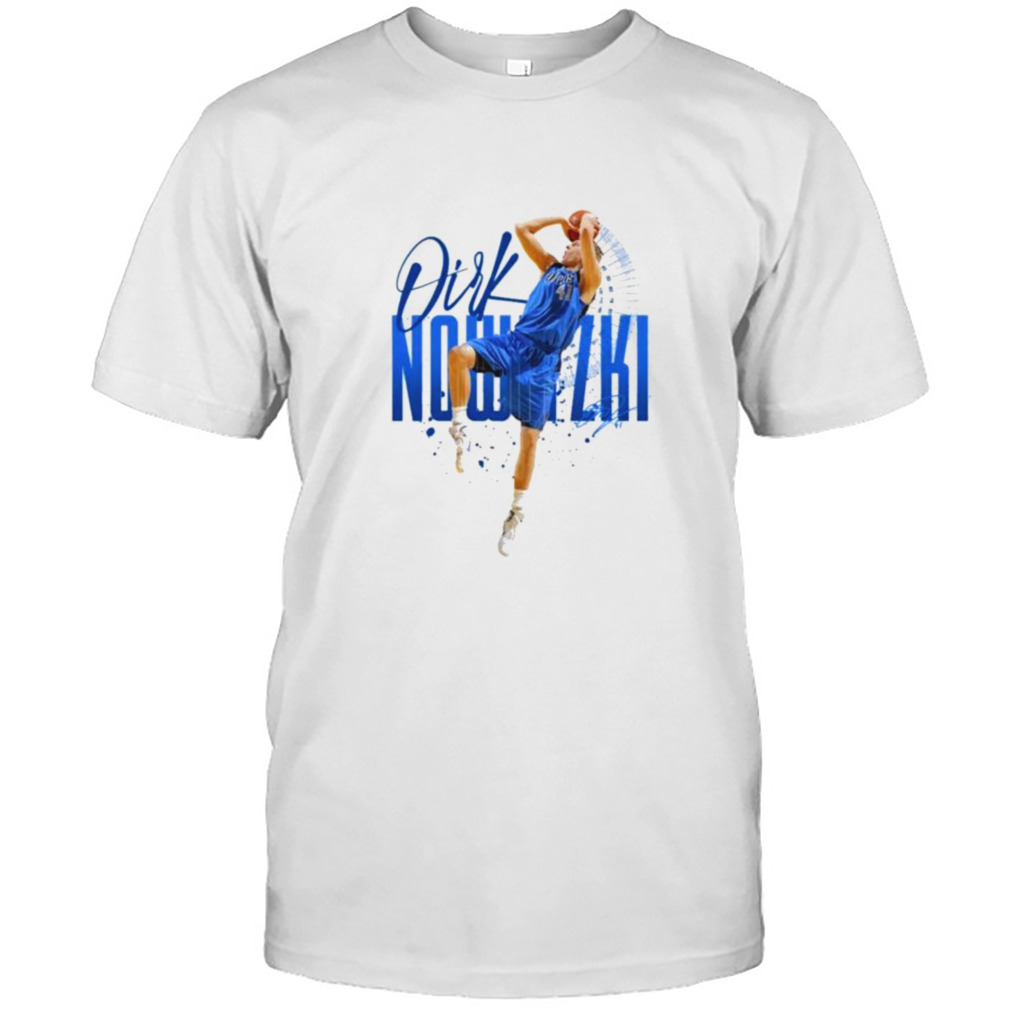 Blue design dirk nowitzki basketball shirt