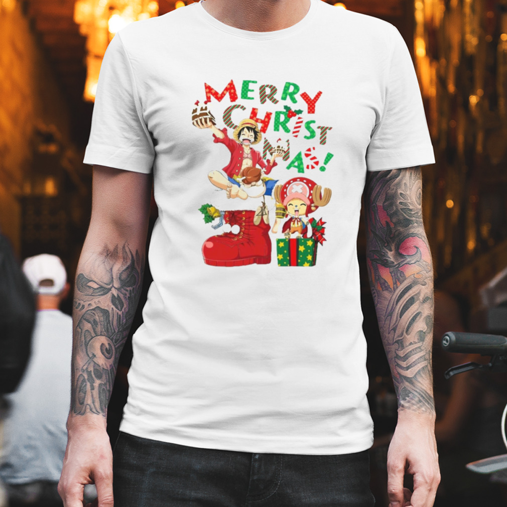 Merry Christmas From Luffy And Chopper One Piece Luffy And Chopper One Piece  shirt