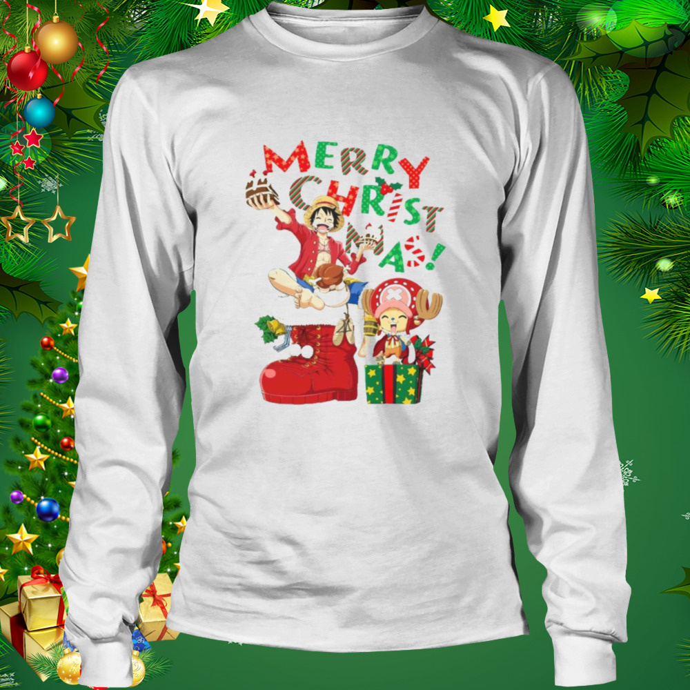 Merry Christmas From Luffy And Chopper One Piece Luffy And Chopper One Piece  shirt - Limotees