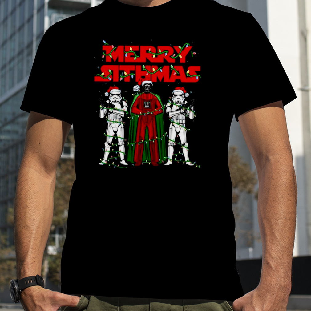 Merry Sithmas Darth Vader Christmas Lights Disneyland shirt