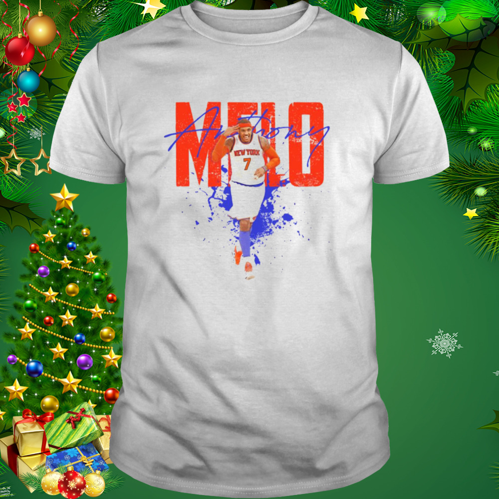 Number 7 New York Knicks Carmelo Anthony shirt