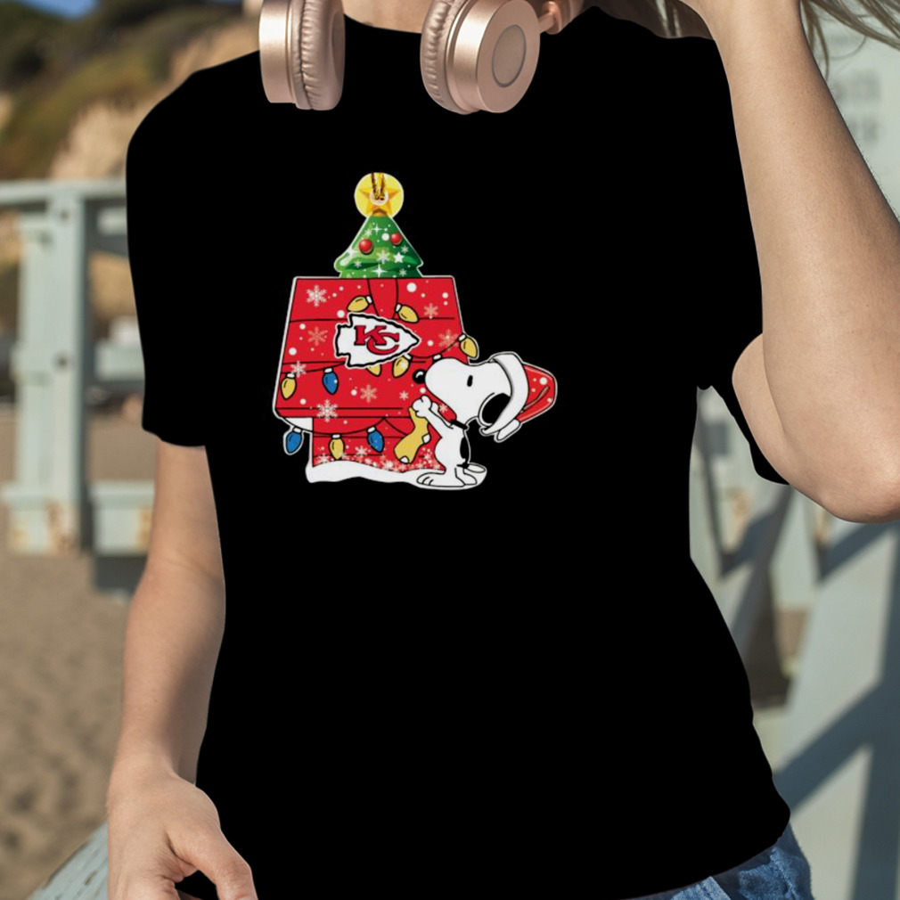 Kansas City Chiefs Snoopy Peanuts Christmas Shirt - ReviewsTees