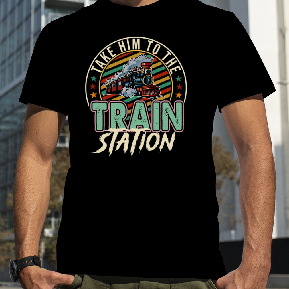 Take Him To The Train Station Retro Color Yellowstone Dutton shirt