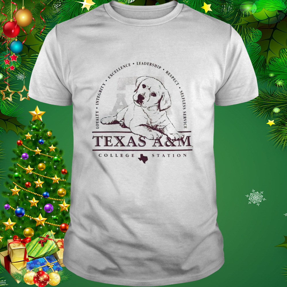 Texas A&M Puppy Core Values College Station Shirt