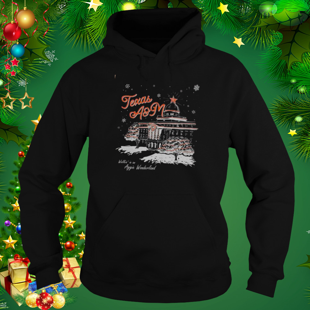 Texas A&M Walkin’ In An Aggie Wonderland Cypress Shirt 4 Hoodie tshirt