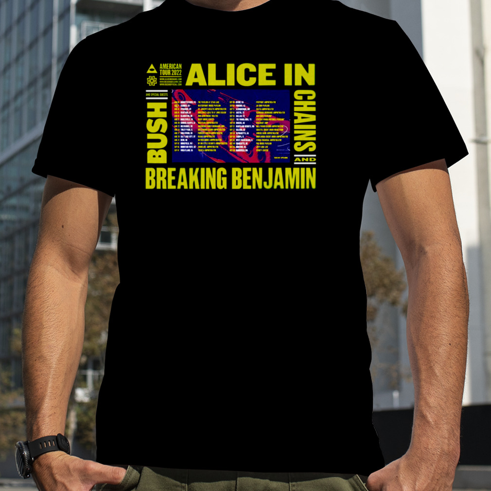 Bb Chains Vs Alice Tour 2022 With Dates Breaking Benjamin shirt