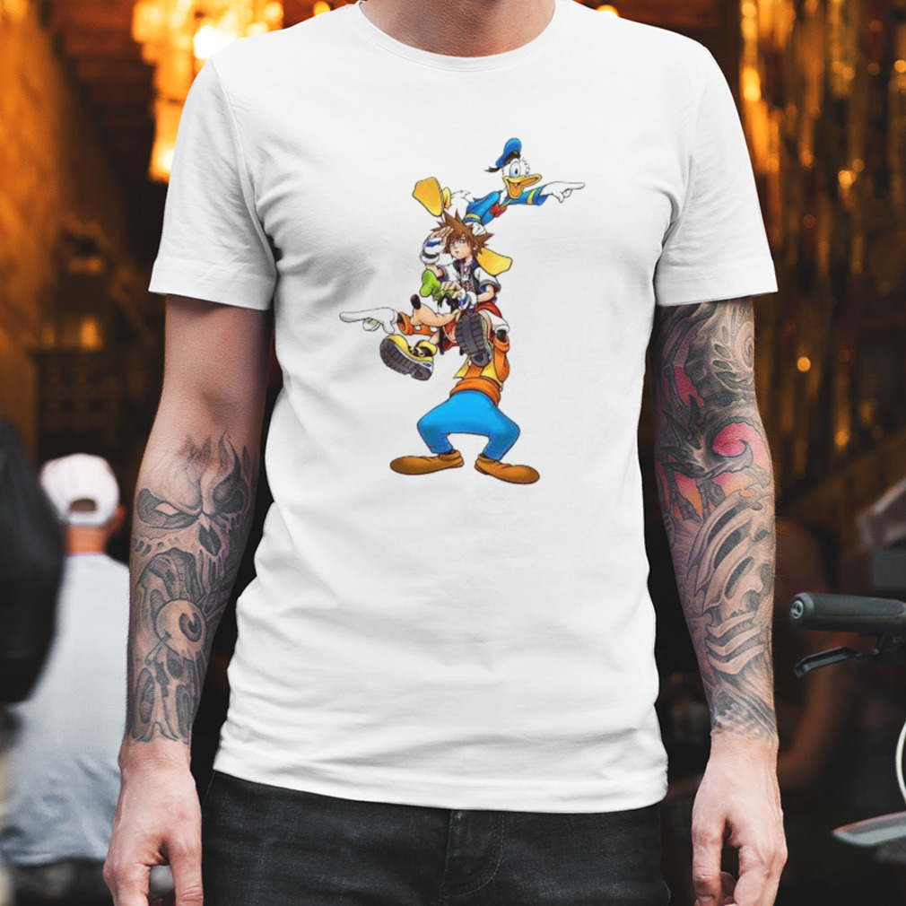 Disney Kingdom Hearts Sora Donald and Goofy Shirt