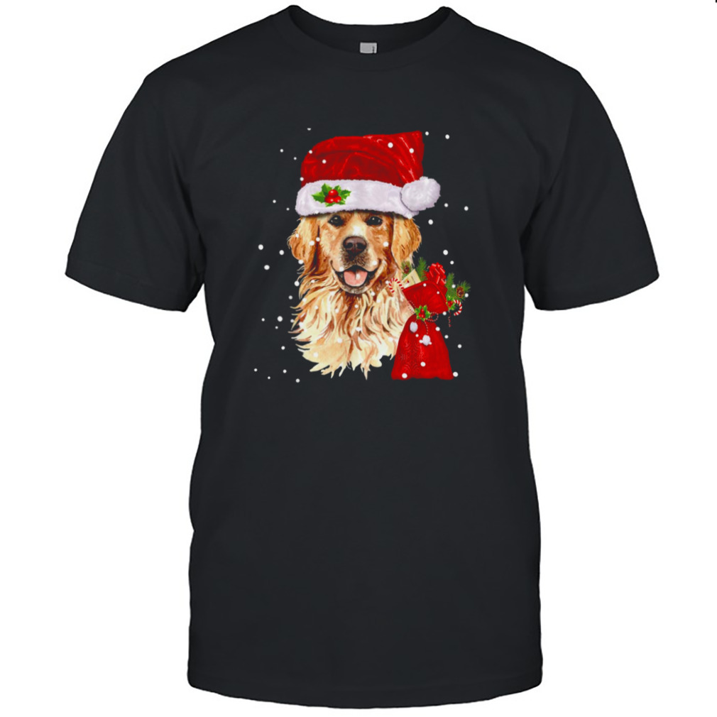 Golden Retriever Dog Christmas Holiday Gift shirt