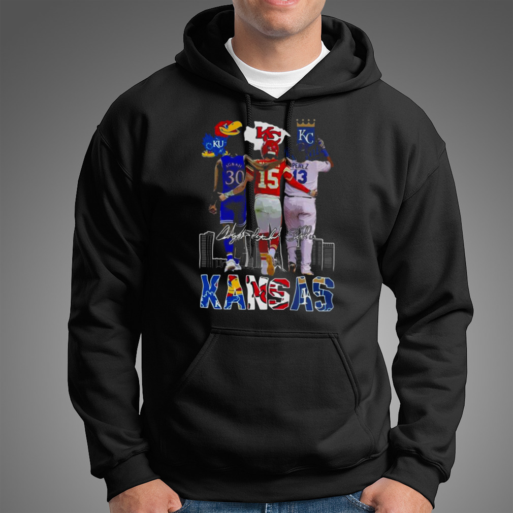 Kansas Sports Team Agbaji Mahomes Perez signatures 2022 shirt, hoodie,  longsleeve tee, sweater