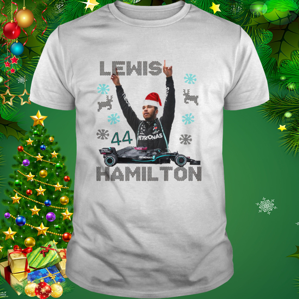 Lewis Hamilton 44 F1 Christmas shirt