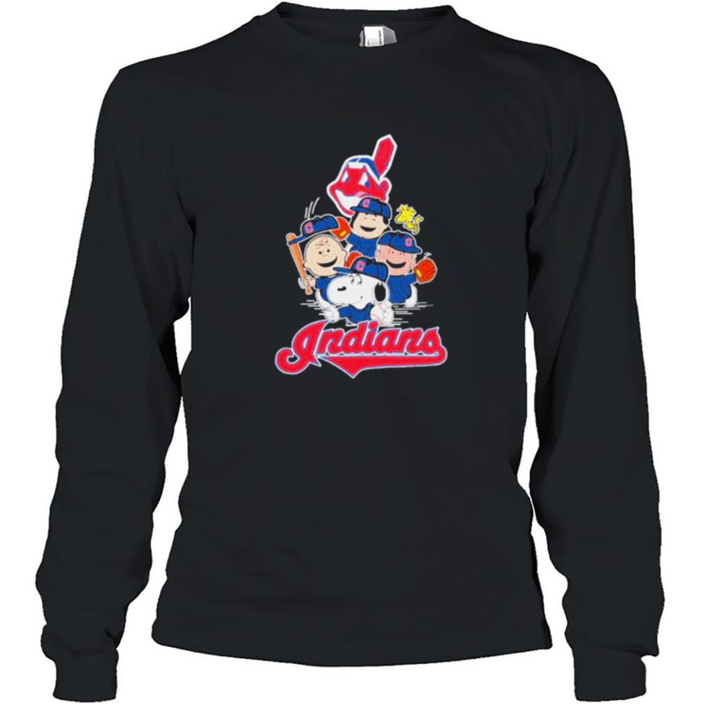 MLB The Peanuts Movie Snoopy Forever Win Or Lose Baseball Cleveland Indians  T Shirt - YesItCustom