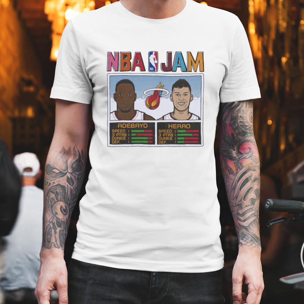 NBA Jam Miami Heat Tyler Herro And Bam Adebayo Shirt