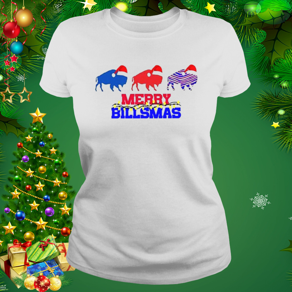 Official Santa Buffalo Bills Merry Billsmas Christmas 2022 T-Shirt