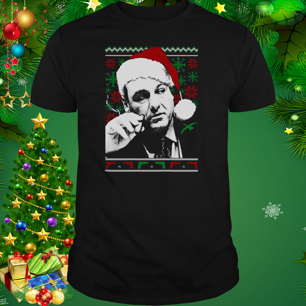 Santa Tony Soprano Ugly Christmas 2022 shirt