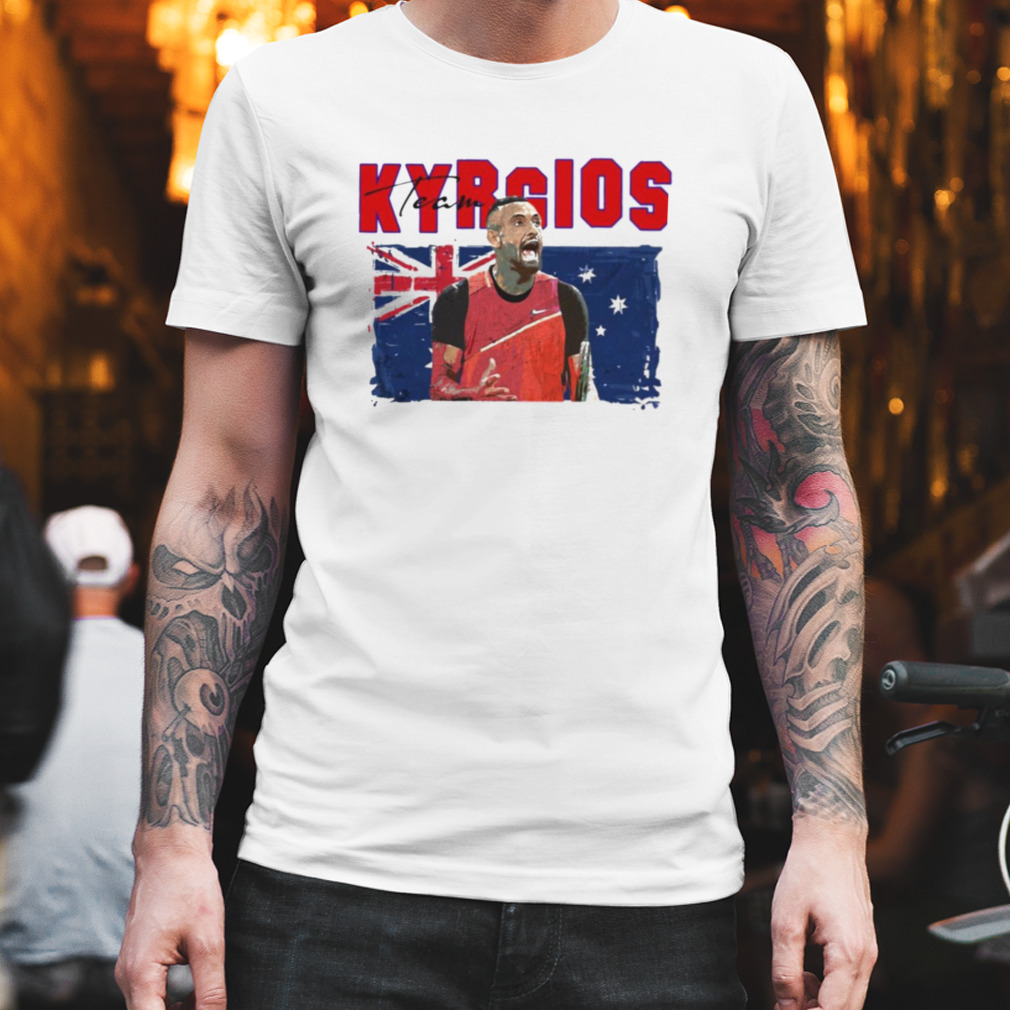 Tennis England Flag Art Nick Kyrgios shirt