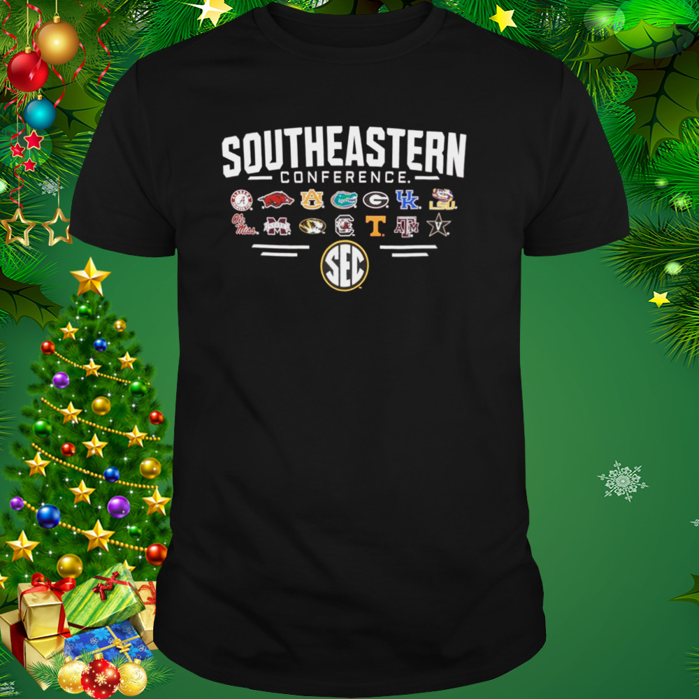 Texas A and M Bar SEC Southeastern Conference 14 teams 2022 shirt 1 Unisex tshirt