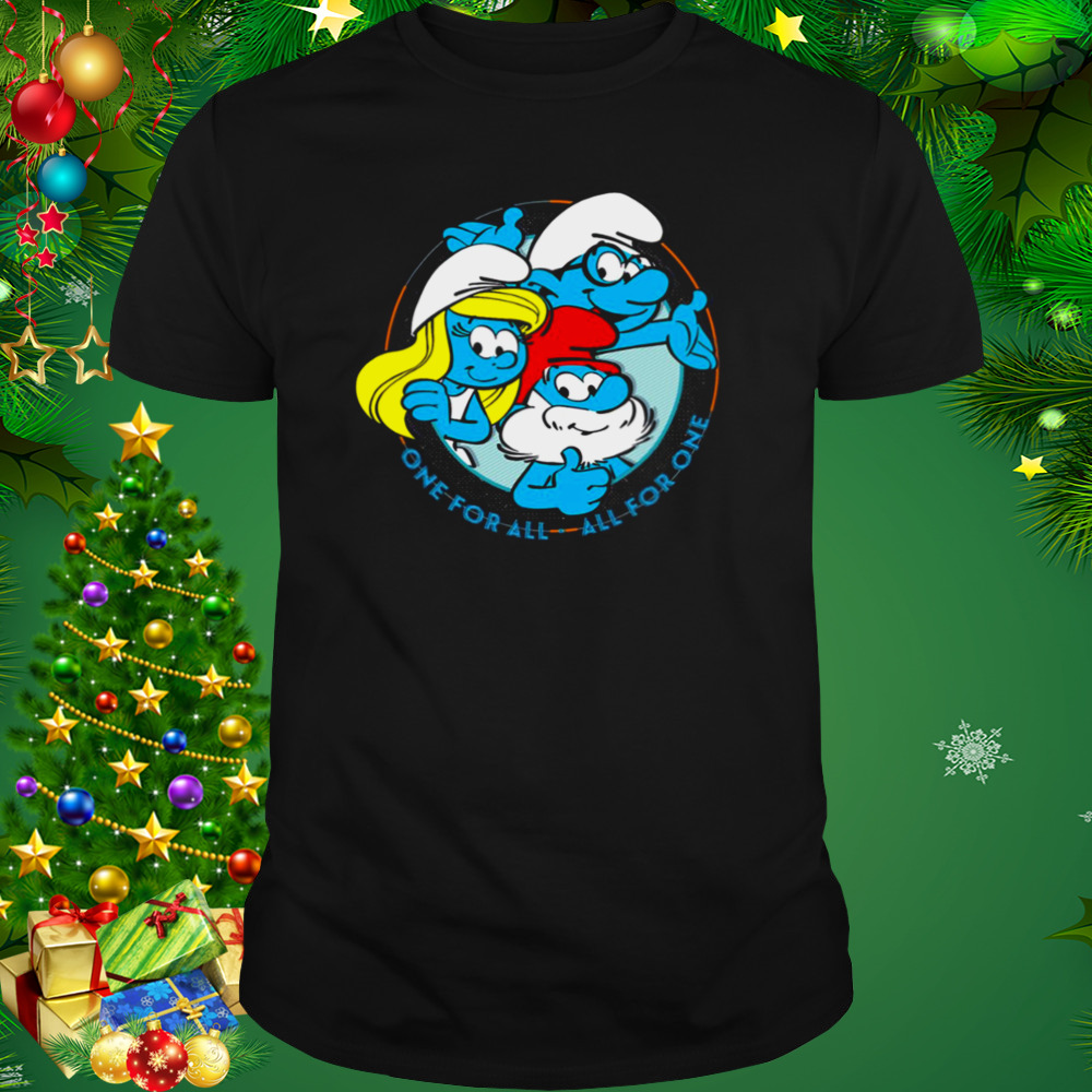 The Smurfs One For All All For One shirt