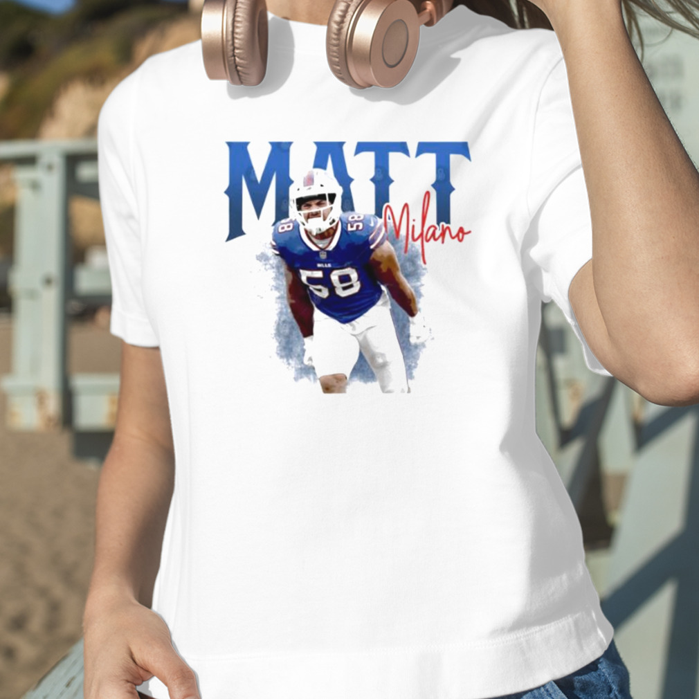 Matt Milano Men's Crewneck Sweatshirt, Buffalo Football Men's Crewneck  Sweatshirt