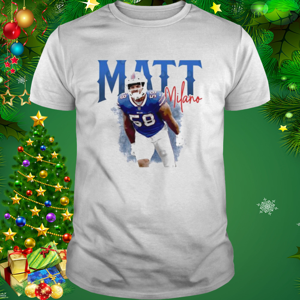 Shirts, Vintage Matt Milano Shirt Buffalo Football Crewneck Matt Milano  Shirt