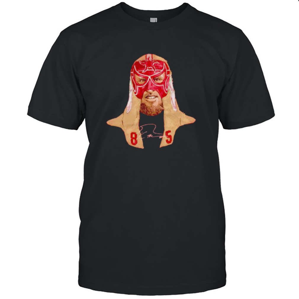 George Kittle Luchador Mask Portrait San Francisco signature shirt