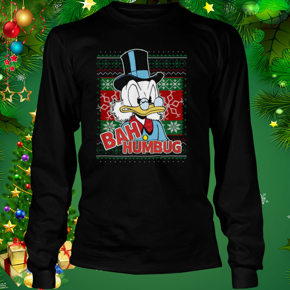 Bah Humbug Christmas Donald Duck Cartoon shirt - Store T-shirt Shopping  Online