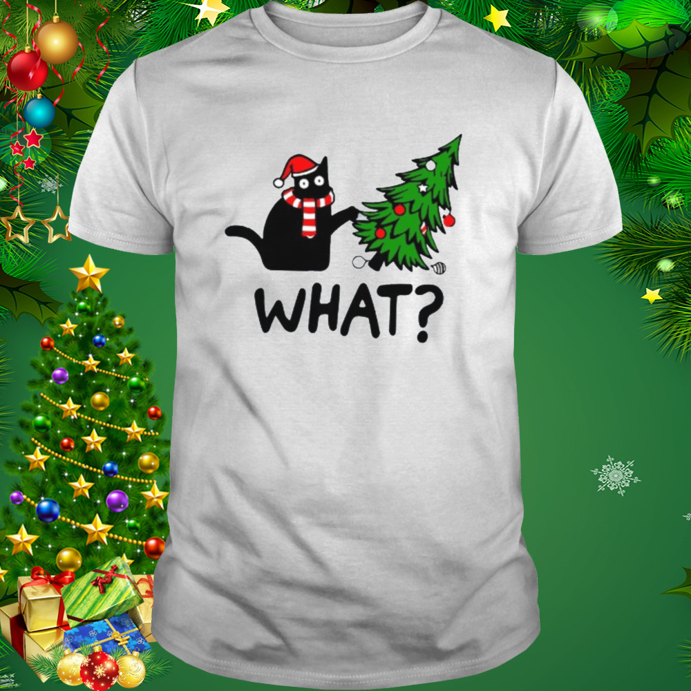Black Cat Christmas shirt