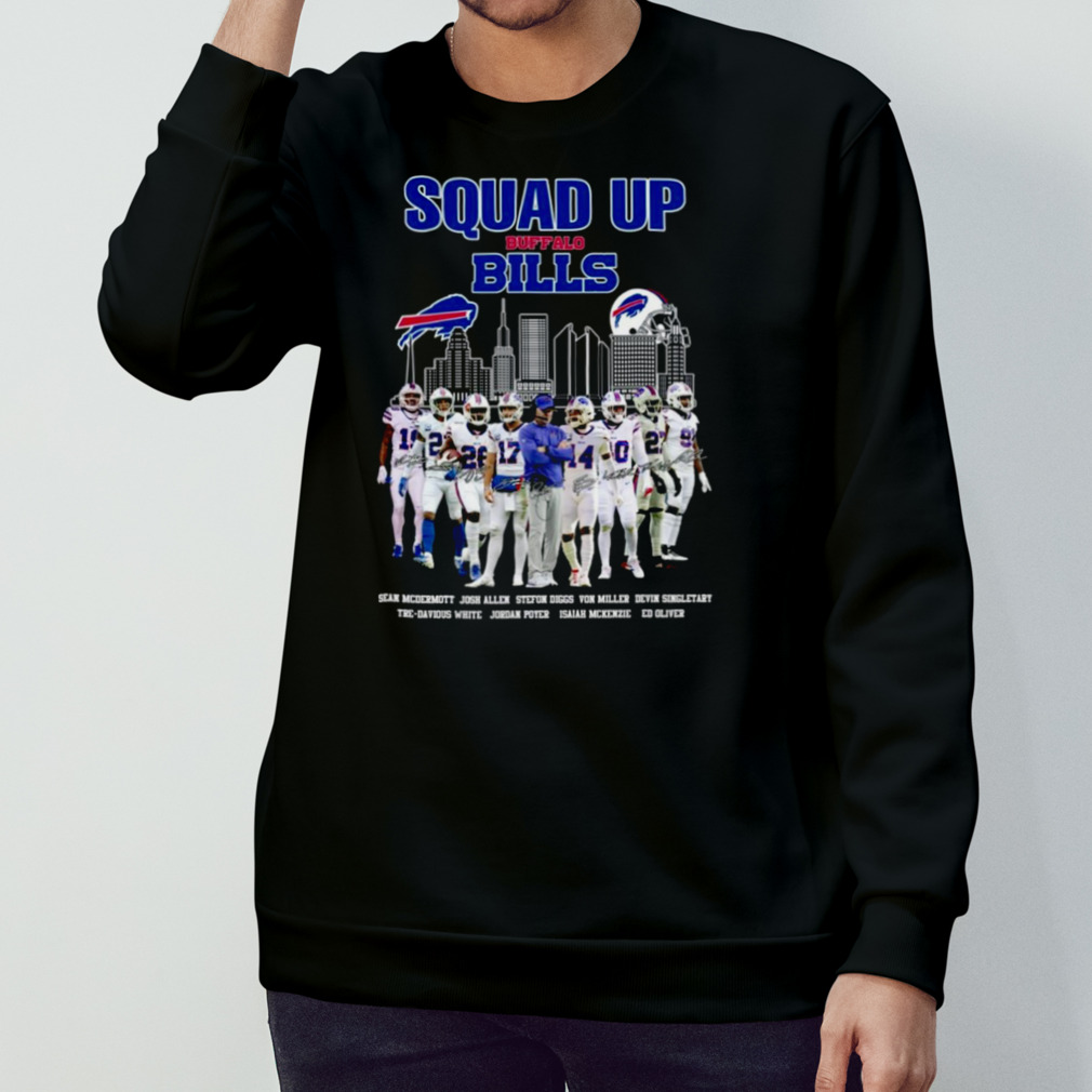 Buffalo Bills Squad Up Name Player Signatures 2022 Shirt, hoodie