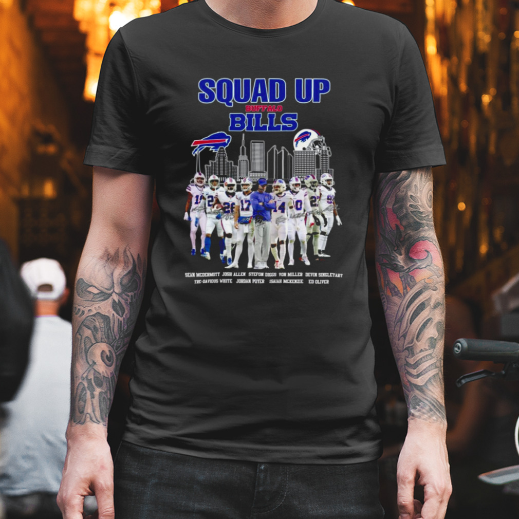 Buffalo Bills Squad Up Name Player Signatures 2022 Shirt, hoodie