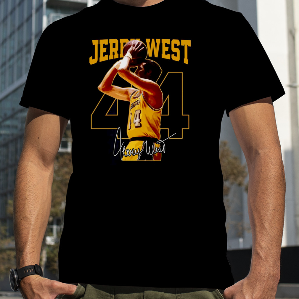 Mr Clutch Jerry West Los Angeles Basketball shirt
