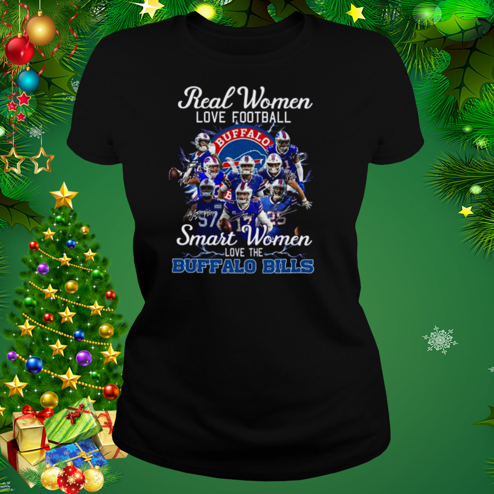 Buy Real Women Love Football smart Women Love The Bills Shirt For Free  Shipping CUSTOM XMAS PRODUCT COMPANY