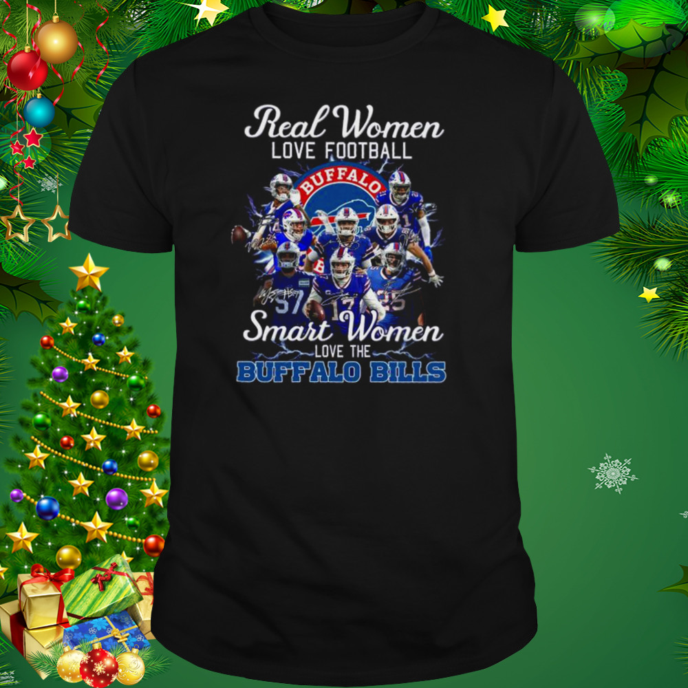 Buy Real Women Love Football smart Women Love The Bills Shirt For Free  Shipping CUSTOM XMAS PRODUCT COMPANY