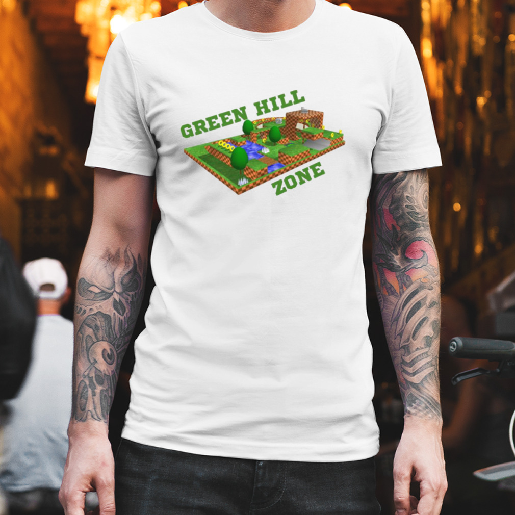 Come Visit Green Hill Zone Yellow Tee Shirt – Sega Shop