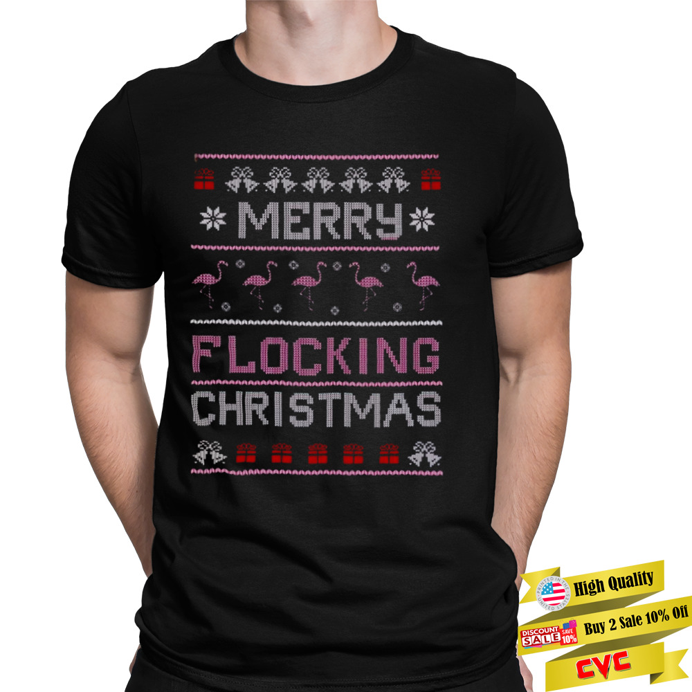 Flamingo Ugly Christmas Shirt