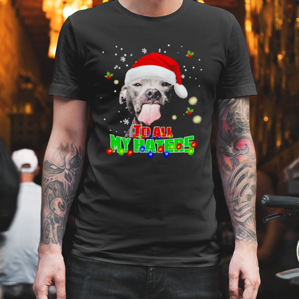 Pitbull To All My Haters Merry Christmas Shirt