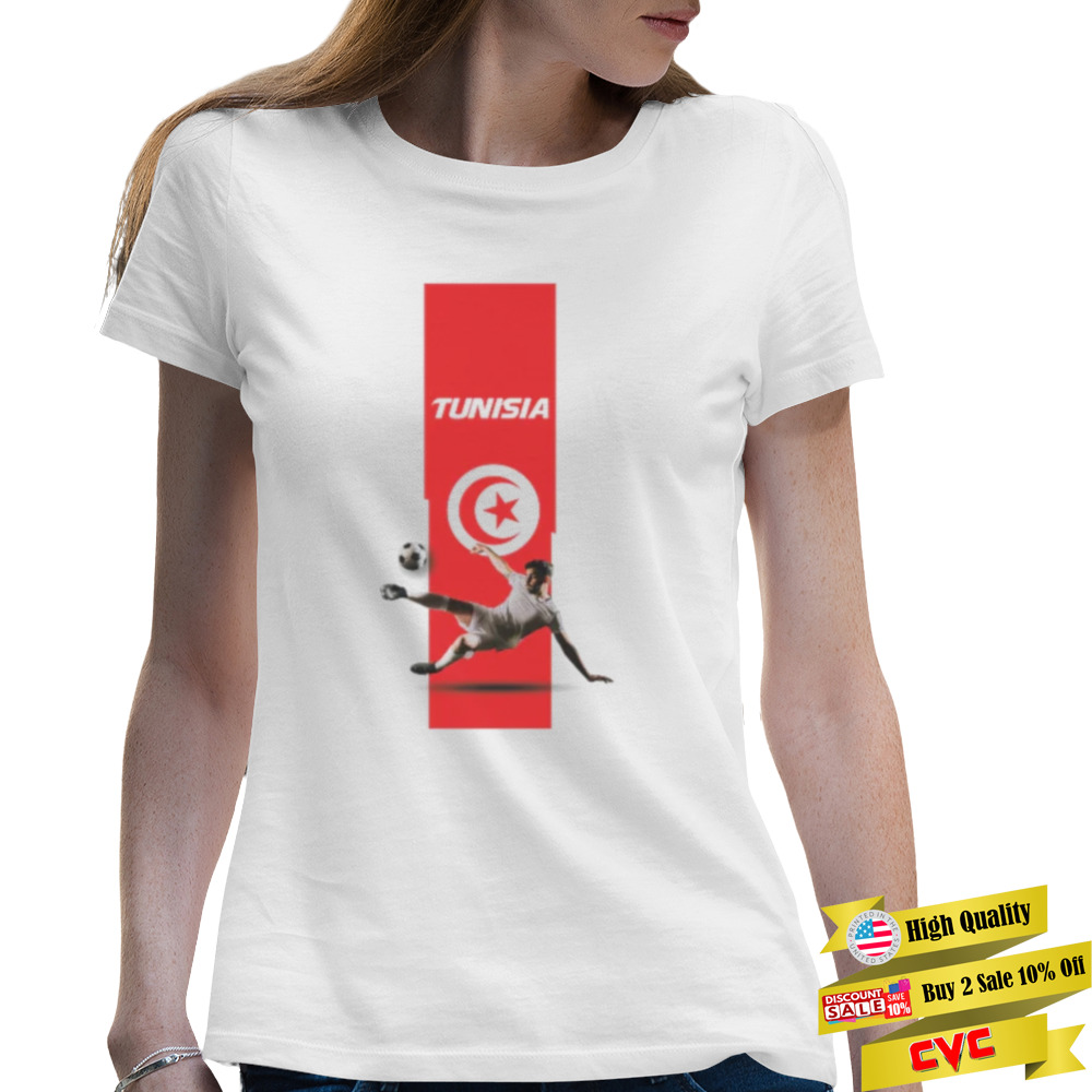 Tunisia world cup 2022 tshirt 2 Premium Ladies T-shirt