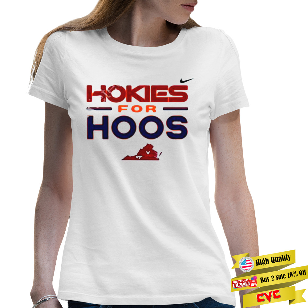 Virginia Tech Hokies UVA Hokies For Hoos Shirt 2 Premium Ladies T-shirt