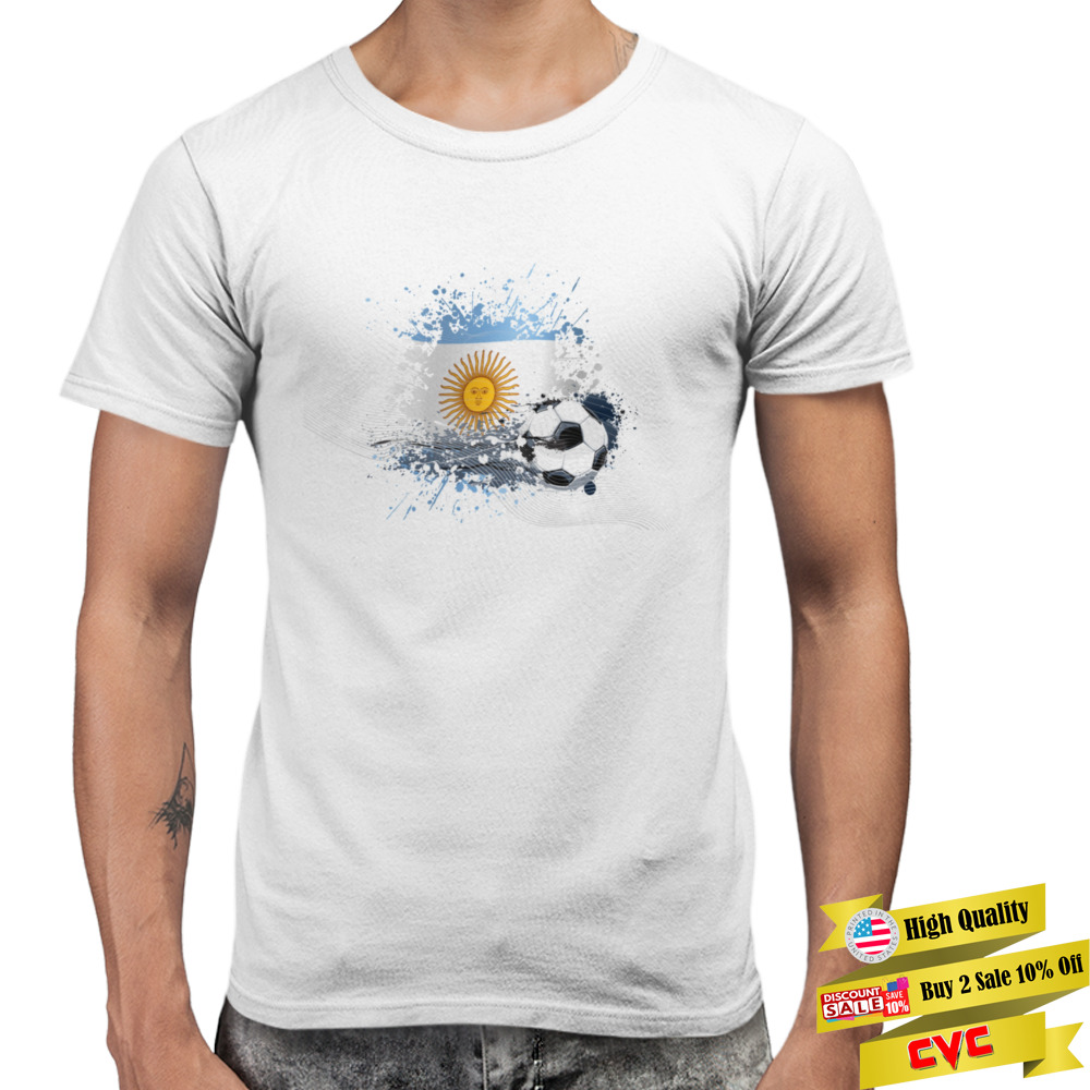 WORLD CUP 2022 ARGENTINIAN FLAG TEXTLESS shirt 3 Premium Men T-shirt