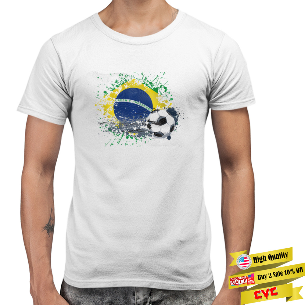 WORLD CUP 2022 FLAG OF BRAZIL TEXTLESS shirt 3 Premium Men T-shirt