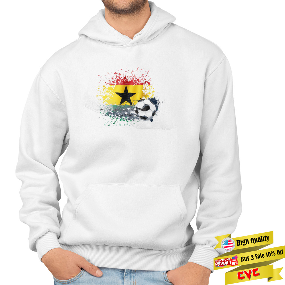 WORLD CUP 2022 FLAG OF GHANA TEXTLESS shirt 4 Unisex Hoodie