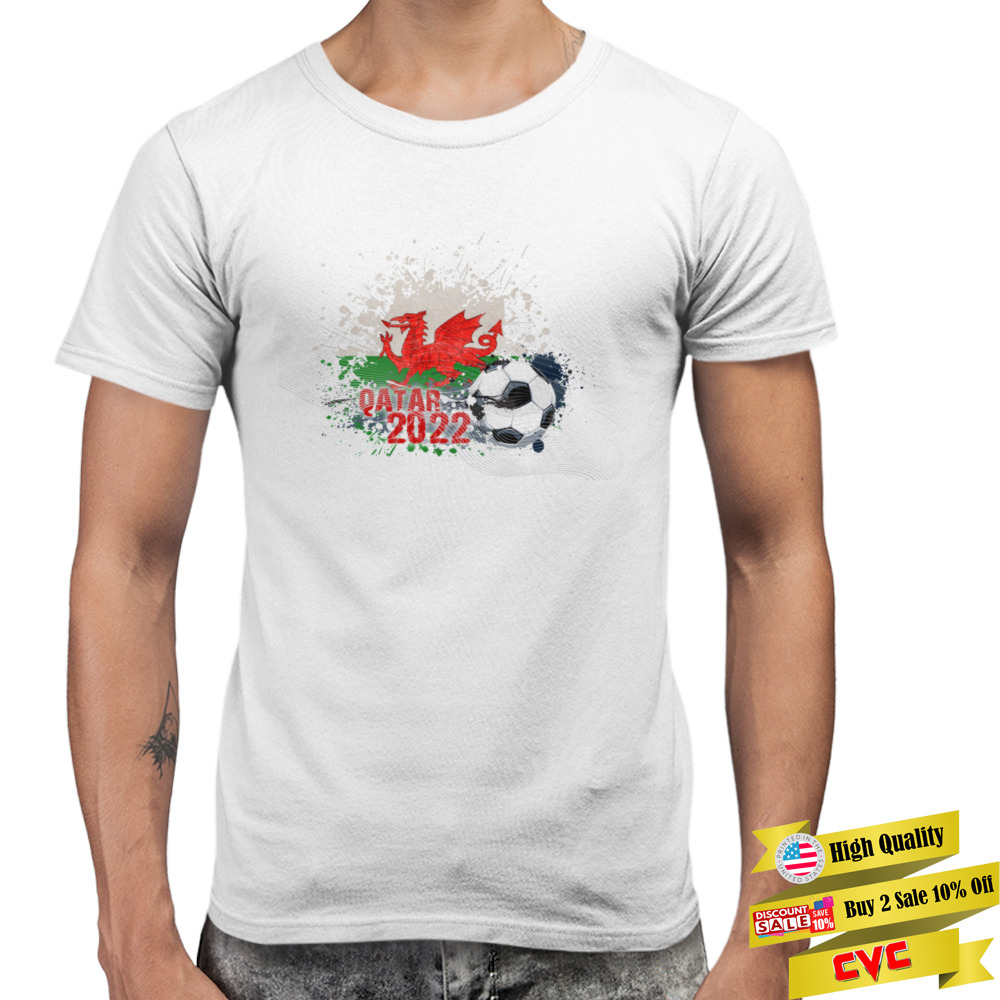 WORLD CUP 2022 WELSH FLAG shirt 3 Premium Men T-shirt