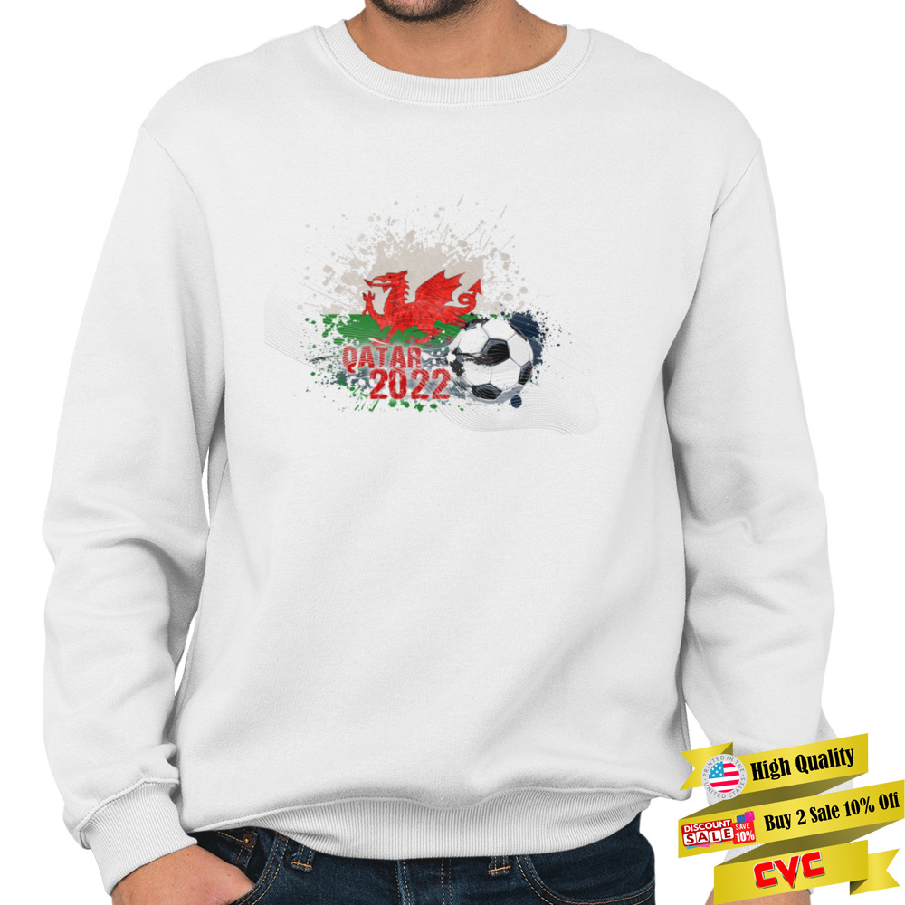 WORLD CUP 2022 WELSH FLAG shirt 5 Crewneck Sweatshirt