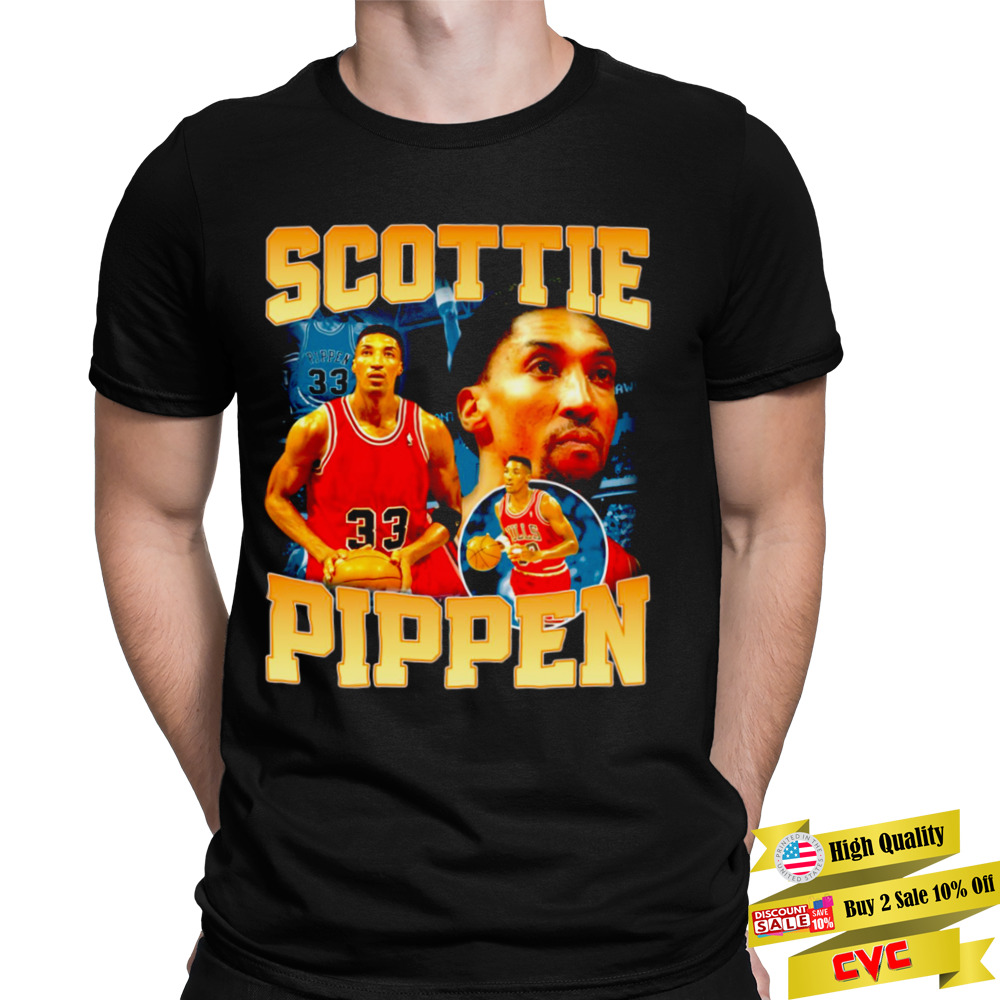 Basketball Vintage Retro 80s Scottie Pippen 90s shirt 1 Unisex Tee