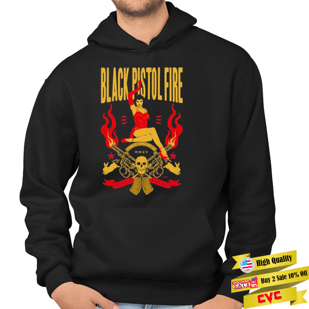 Black pistol fire Chuck Berry t-shirt 4 Hoodie