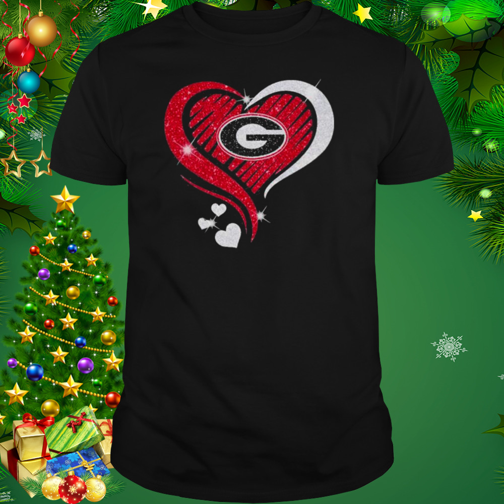 Georgia Bulldogs Heart Diamond love 2022 shirt
