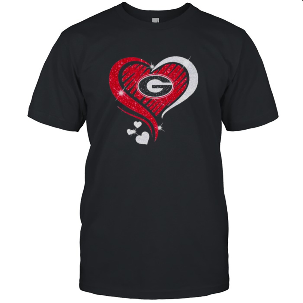 Georgia Bulldogs Heart Diamond love 2022 shirt