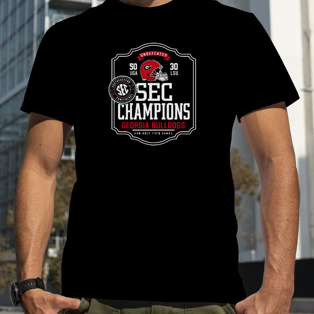 Georgia Bulldogs Undefeated 2022 Sec Champions Shirt