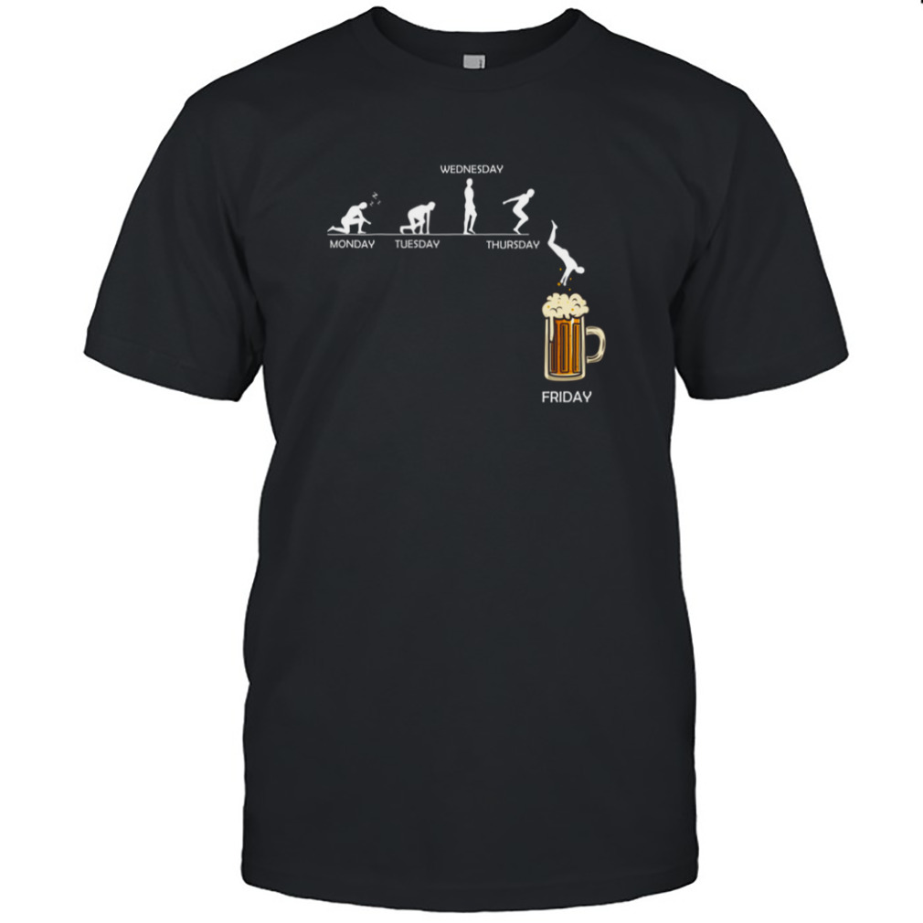 Jumping Into The Beer Friday Evolution Shirt