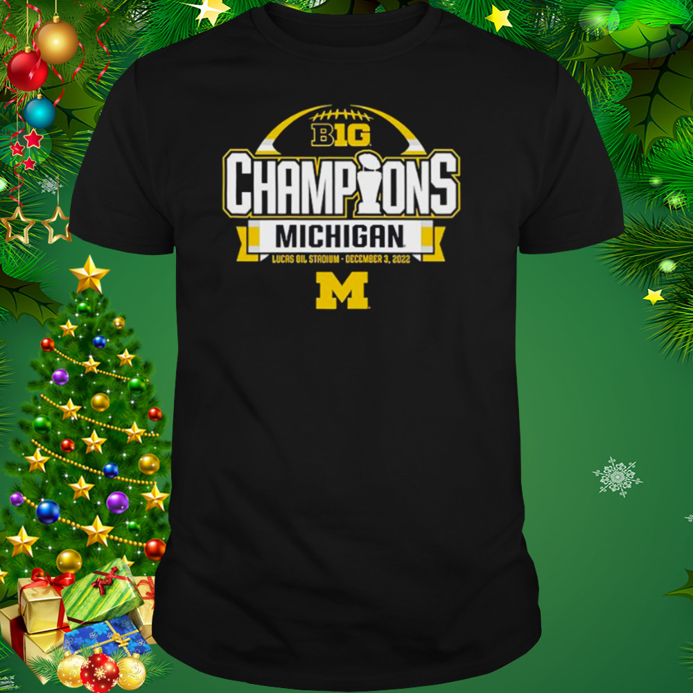 Michigan Wolverines 2022 Big Ten Football Conference Champions Locker Room T-Shirt